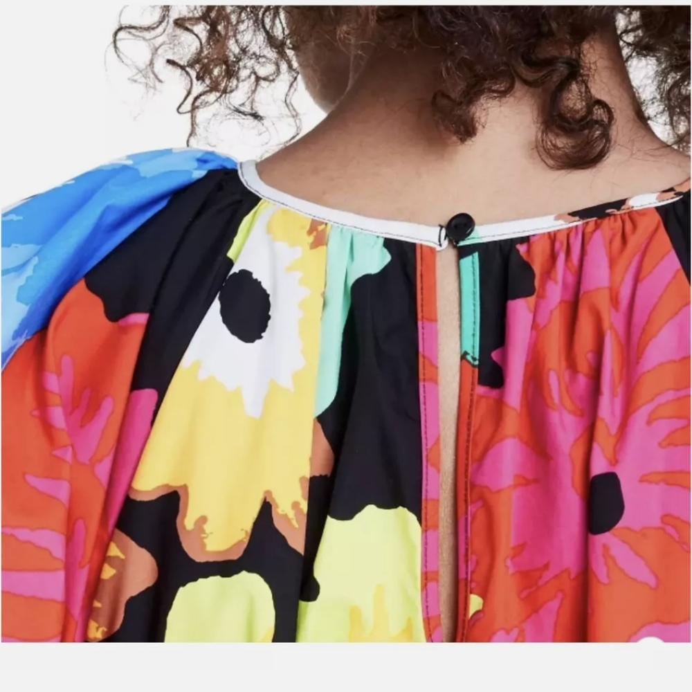 Christopher John Rogers Target Floral Puff Sleeve - Picture 4 of 11